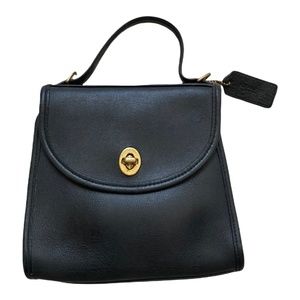 RARE Vintage Coach Top Handle Kelly Bag 9983